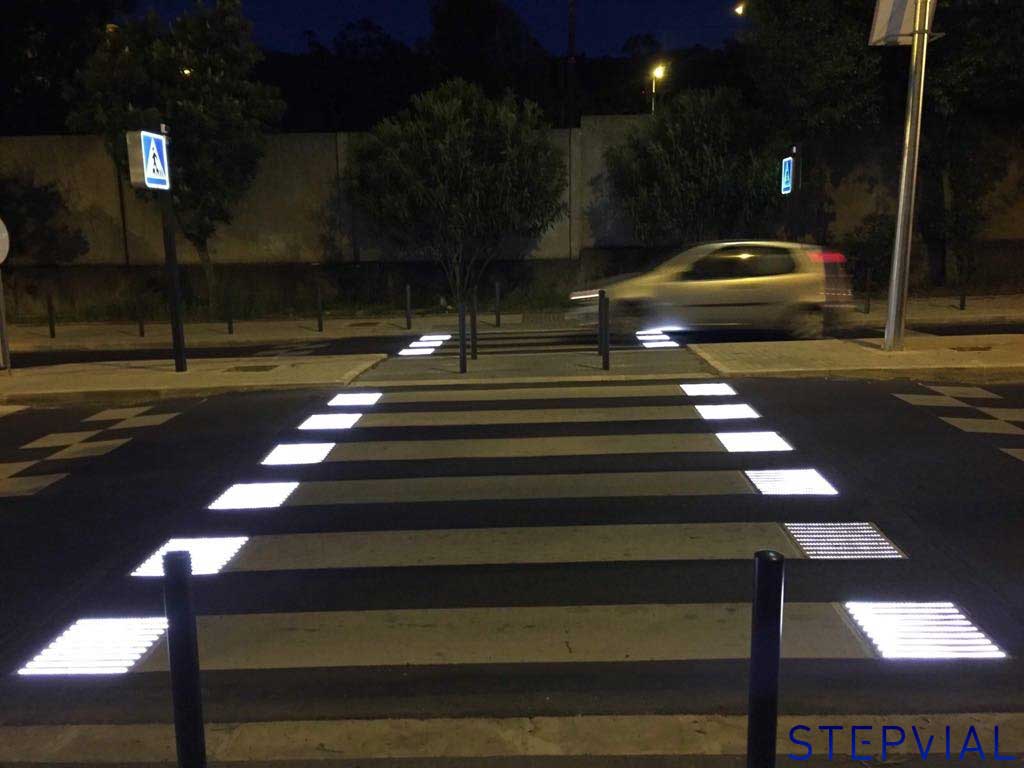 Pasos de peatones inteligentes en Portugal